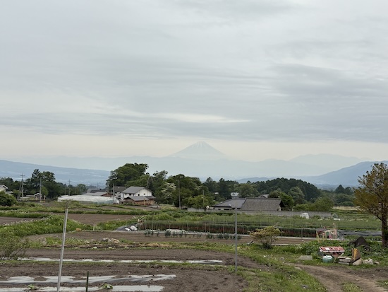 甲斐小泉から見る富士山